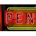 New Pennzoil Porcelain Neon Sign 72" W x 28" H 