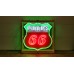 Original Phillips 66 Red/White Porcelain Neon Sign 6 FT Diameter