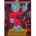 New "Reddy Kilowatt" Double-sided Porcelain Neon with Matching Can 48"W x 80"H