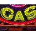 New Signal Gas Porcelain Neon Sign 72" Diameter