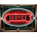 New United Motors DDoule-Sided Porcelain Neon Sign 48"W x 28"H